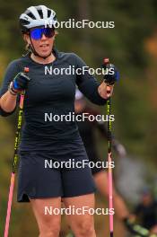 13.10.2024, Ramsau am Dachstein, Austria (AUT): Lena Haecki-Gross (SUI) - Biathlon summer training, Ramsau am Dachstein (AUT). www.nordicfocus.com. © Manzoni/NordicFocus. Every downloaded picture is fee-liable.