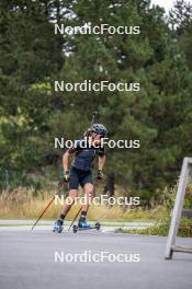 20.09.2024, Font-Romeu, France (FRA): Sam Parmantier (BEL) - Biathlon summer training, Font-Romeu (FRA). www.nordicfocus.com. © Authamayou/NordicFocus. Every downloaded picture is fee-liable.