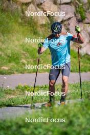 31.07.2024, Lavaze, Italy (ITA): Emilien Claude (FRA) - Biathlon summer training, Lavaze (ITA). www.nordicfocus.com. © Barbieri/NordicFocus. Every downloaded picture is fee-liable.