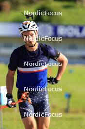 15.07.2024, Lenzerheide, Switzerland (SUI): Vincent Bonacci (USA) - Biathlon summer training, Lenzerheide (SUI). www.nordicfocus.com. © Manzoni/NordicFocus. Every downloaded picture is fee-liable.