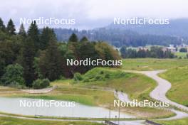 03.07.2024, Premanon, France (FRA): Fabien Claude (FRA), Oscar Lombardot (FRA), (l-r) - Biathlon summer training, Premanon (FRA). www.nordicfocus.com. © Manzoni/NordicFocus. Every downloaded picture is fee-liable.