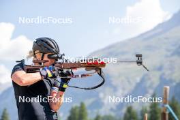 28.08.2024, Bessans, France (FRA): Sophie Chauveau (FRA) - Biathlon summer training, Bessans (FRA). www.nordicfocus.com. © Authamayou/NordicFocus. Every downloaded picture is fee-liable.