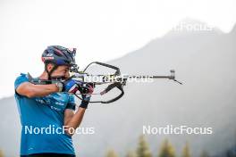 28.08.2024, Bessans, France (FRA): Quentin Fillon-Maillet (FRA) - Biathlon summer training, Bessans (FRA). www.nordicfocus.com. © Authamayou/NordicFocus. Every downloaded picture is fee-liable.