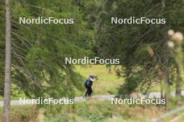 16.09.2024, Lenzerheide, Switzerland (SUI): Gion Stalder (SUI), Joscha Burkhalter (SUI), (l-r) - Biathlon summer training, Lenzerheide (SUI). www.nordicfocus.com. © Manzoni/NordicFocus. Every downloaded picture is fee-liable.