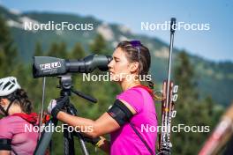 31.07.2024, Lavaze, Italy (ITA): Dunja Zdouc (AUT) - Biathlon summer training, Lavaze (ITA). www.nordicfocus.com. © Barbieri/NordicFocus. Every downloaded picture is fee-liable.