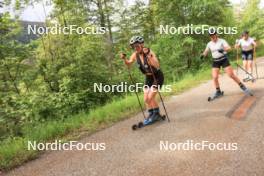 11.06.2024, Premanon, France (FRA): Jeanne Richard (FRA), Sophie Chauveau (FRA), Oceane Michelon (FRA), (l-r) - Biathlon summer training, Premanon (FRA). www.nordicfocus.com. © Manzoni/NordicFocus. Every downloaded picture is fee-liable.