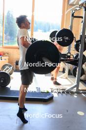 18.07.2024, Lenzerheide, Switzerland (SUI): Maxime Germain (USA) - Biathlon summer training, Lenzerheide (SUI). www.nordicfocus.com. © Manzoni/NordicFocus. Every downloaded picture is fee-liable.