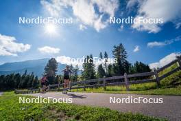 06.08.2024, Lavaze, Italy (ITA): Kristina Oberthaler (AUT), Anna Andexer (AUT), (l-r)  - Biathlon summer training, Lavaze (ITA). www.nordicfocus.com. © Barbieri/NordicFocus. Every downloaded picture is fee-liable.