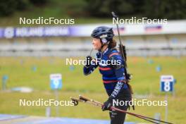 16.09.2024, Lenzerheide, Switzerland (SUI): Lou Jeanmonnot (FRA) - Biathlon summer training, Lenzerheide (SUI). www.nordicfocus.com. © Manzoni/NordicFocus. Every downloaded picture is fee-liable.