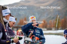 07.11.2024, Bessans, France (FRA): Baptiste Desthieux (FRA), Coach Team France - Biathlon summer training, Bessans (FRA). www.nordicfocus.com. © Authamayou/NordicFocus. Every downloaded picture is fee-liable.