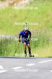 15.07.2024, Lenzerheide, Switzerland (SUI): Vaclav Cervenka (USA) - Biathlon summer training, Lenzerheide (SUI). www.nordicfocus.com. © Manzoni/NordicFocus. Every downloaded picture is fee-liable.