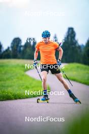 15.06.2024, Lavaze, Italy (ITA): Viktor Brandt (SWE) - Biathlon summer training, Lavaze (ITA). www.nordicfocus.com. © Barbieri/NordicFocus. Every downloaded picture is fee-liable.