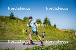 31.07.2024, Lavaze, Italy (ITA): Emilien Claude (FRA) - Biathlon summer training, Lavaze (ITA). www.nordicfocus.com. © Barbieri/NordicFocus. Every downloaded picture is fee-liable.