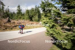 22.10.2024, Lavaze, Italy (ITA): Endre Stroemsheim (NOR) - Biathlon summer training, Lavaze (ITA). www.nordicfocus.com. © Vanzetta/NordicFocus. Every downloaded picture is fee-liable.