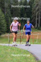 05.09.2024, Lenzerheide, Switzerland (SUI): Karoline Offigstad Knotten (NOR), Lea Meier (SUI), (l-r) - Biathlon summer training, Lenzerheide (SUI). www.nordicfocus.com. © Manzoni/NordicFocus. Every downloaded picture is fee-liable.