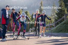 22.10.2024, Lavaze, Italy (ITA): Tarjei Boe (NOR), Ida Lien (NOR), (l-r)  - Biathlon summer training, Lavaze (ITA). www.nordicfocus.com. © Vanzetta/NordicFocus. Every downloaded picture is fee-liable.