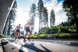 06.08.2024, Lavaze, Italy (ITA): Lea Rothschopf (AUT), Kristina Oberthaler (AUT), (l-r)  - Biathlon summer training, Lavaze (ITA). www.nordicfocus.com. © Barbieri/NordicFocus. Every downloaded picture is fee-liable.