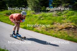 27.06.2024, Lavaze, Italy (ITA): Vetle Sjaastad Christiansen (NOR) - Biathlon summer training, Lavaze (ITA). www.nordicfocus.com. © Barbieri/NordicFocus. Every downloaded picture is fee-liable.