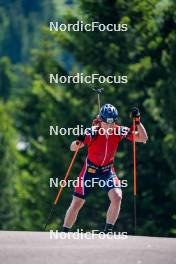 27.06.2024, Lavaze, Italy (ITA): Johannes Dale-Skjevdal (NOR) - Biathlon summer training, Lavaze (ITA). www.nordicfocus.com. © Barbieri/NordicFocus. Every downloaded picture is fee-liable.