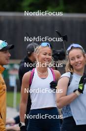 15.05.2024, Ruhpolding, Germany (GER): Andreas Birnbacher (GER), Julia Kink (GER), Marlene Fichtner (GER), (l-r) - Biathlon summer training, Ruhpolding (SUI). www.nordicfocus.com. © Reiter/NordicFocus. Every downloaded picture is fee-liable.