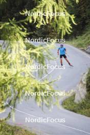 27.08.2024, Martell, Italy (ITA): Giacomel Tommaso (ITA) - Biathlon summer training, Martell (ITA). www.nordicfocus.com. © Vanzetta/NordicFocus. Every downloaded picture is fee-liable.