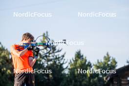 02.09.2024, Font-Romeu, France (FRA): Anton Ivarsson (SWE) - Biathlon summer training, Font-Romeu (FRA). www.nordicfocus.com. © Authamayou/NordicFocus. Every downloaded picture is fee-liable.