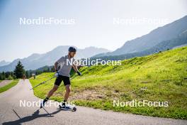 31.07.2024, Lavaze, Italy (ITA): Antonin Guigonnat (FRA) - Biathlon summer training, Lavaze (ITA). www.nordicfocus.com. © Barbieri/NordicFocus. Every downloaded picture is fee-liable.