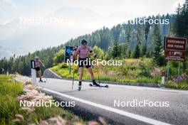 06.08.2024, Lavaze, Italy (ITA): Lisa Osl (AUT), Anna Juppe (AUT), (l-r)  - Biathlon summer training, Lavaze (ITA). www.nordicfocus.com. © Barbieri/NordicFocus. Every downloaded picture is fee-liable.