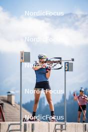 06.08.2024, Lavaze, Italy (ITA): Tamara Steiner (AUT) - Biathlon summer training, Lavaze (ITA). www.nordicfocus.com. © Barbieri/NordicFocus. Every downloaded picture is fee-liable.