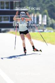 06.08.2024, Lenzerheide, Switzerland (SUI): Amy Baserga (SUI) - Biathlon summer training, Lenzerheide (SUI). www.nordicfocus.com. © Manzoni/NordicFocus. Every downloaded picture is fee-liable.