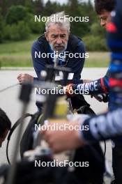 15.06.2024, Correncon-en-Vercors, France (FRA): Jean-Pierre Amat (FRA), Olympic Champion and shooting coach Team France - Biathlon summer training, Correncon-en-Vercors (FRA). www.nordicfocus.com. © Joly/NordicFocus. Every downloaded picture is fee-liable.