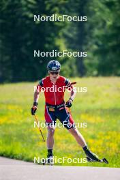 27.06.2024, Lavaze, Italy (ITA): Johannes Dale-Skjevdal (NOR) - Biathlon summer training, Lavaze (ITA). www.nordicfocus.com. © Barbieri/NordicFocus. Every downloaded picture is fee-liable.