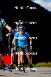 28.08.2024, Bessans, France (FRA): Quentin Fillon-Maillet (FRA) - Biathlon summer training, Bessans (FRA). www.nordicfocus.com. © Authamayou/NordicFocus. Every downloaded picture is fee-liable.