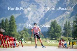 28.08.2024, Bessans, France (FRA): Julia Simon (FRA) - Biathlon summer training, Bessans (FRA). www.nordicfocus.com. © Authamayou/NordicFocus. Every downloaded picture is fee-liable.