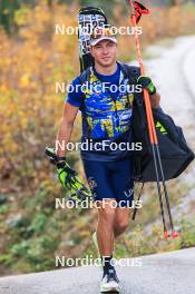 11.10.2024, Ramsau am Dachstein, Austria (AUT): Bohdan Borkovskyi (UKR) - Biathlon summer training, Dachsteinglacier, Ramsau am Dachstein (AUT). www.nordicfocus.com. © Manzoni/NordicFocus. Every downloaded picture is fee-liable.