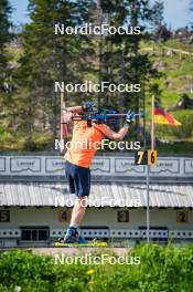 06.06.2024, Lavaze, Italy (ITA): Viktor Brandt (SWE) - Biathlon summer training, Lavaze (ITA). www.nordicfocus.com. © Barbieri/NordicFocus. Every downloaded picture is fee-liable.