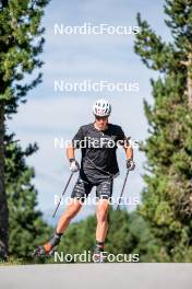 17.08.2024, Font-Romeu, France (FRA): Edgar Geny (FRA) - Biathlon summer training, Font-Romeu (FRA). www.nordicfocus.com. © Authamayou/NordicFocus. Every downloaded picture is fee-liable.