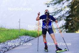 15.07.2024, Lenzerheide, Switzerland (SUI): Vincent Bonacci (USA) - Biathlon summer training, Lenzerheide (SUI). www.nordicfocus.com. © Manzoni/NordicFocus. Every downloaded picture is fee-liable.