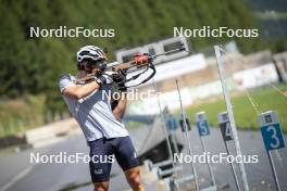 26.08.2024, Martell, Italy (ITA): Tommaso Giacomel (ITA) - Biathlon summer training, Martell (ITA). www.nordicfocus.com. © Vanzetta/NordicFocus. Every downloaded picture is fee-liable.