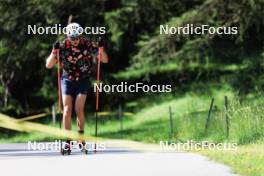 15.07.2024, Lenzerheide, Switzerland (SUI): Maxime Germain (USA) - Biathlon summer training, Lenzerheide (SUI). www.nordicfocus.com. © Manzoni/NordicFocus. Every downloaded picture is fee-liable.