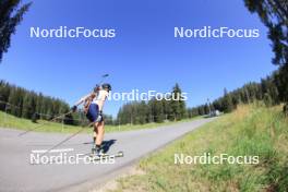 06.08.2024, Lenzerheide, Switzerland (SUI): Lisa Theresa Hauser (AUT) - Biathlon summer training, Lenzerheide (SUI). www.nordicfocus.com. © Manzoni/NordicFocus. Every downloaded picture is fee-liable.