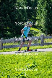 31.07.2024, Lavaze, Italy (ITA): Emilien Claude (FRA) - Biathlon summer training, Lavaze (ITA). www.nordicfocus.com. © Barbieri/NordicFocus. Every downloaded picture is fee-liable.