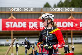 20.09.2024, Font-Romeu, France (FRA): Eve Bouvard (BEL) - Biathlon summer training, Font-Romeu (FRA). www.nordicfocus.com. © Authamayou/NordicFocus. Every downloaded picture is fee-liable.