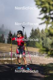 21.10.2024, Lavaze, Italy (ITA): Juni Arnekleiv (NOR) - Biathlon summer training, Lavaze (ITA). www.nordicfocus.com. © Vanzetta/NordicFocus. Every downloaded picture is fee-liable.