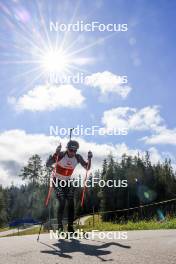 15.09.2024, Lenzerheide, Switzerland (SUI): Quentin Fillon Maillet (FRA) - Sommer Nordic Event 2024, Sommer Biathlon Cup, Lenzerheide (SUI). www.nordicfocus.com. © Manzoni/NordicFocus. Every downloaded picture is fee-liable.