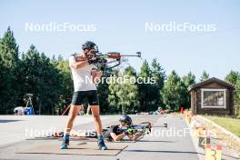 17.08.2024, Font-Romeu, France (FRA): Antonin Guy (FRA) - Biathlon summer training, Font-Romeu (FRA). www.nordicfocus.com. © Authamayou/NordicFocus. Every downloaded picture is fee-liable.