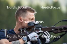 27.08.2024, Martell, Italy (ITA): Lukas Hofer (ITA) - Biathlon summer training, Martell (ITA). www.nordicfocus.com. © Vanzetta/NordicFocus. Every downloaded picture is fee-liable.