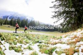 15.09.2024, Lenzerheide, Switzerland (SUI): Julia Simon (FRA), Lena Haecki-Gross (SUI), (l-r) - Sommer Nordic Event 2024, Sommer Biathlon Cup, Lenzerheide (SUI). www.nordicfocus.com. © Manzoni/NordicFocus. Every downloaded picture is fee-liable.