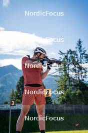 27.06.2024, Lavaze, Italy (ITA): Vetle Sjaastad Christiansen (NOR) - Biathlon summer training, Lavaze (ITA). www.nordicfocus.com. © Barbieri/NordicFocus. Every downloaded picture is fee-liable.