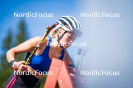 28.06.2024, Lavaze, Italy (ITA): Juni Arnekleiv (NOR) - Biathlon summer training, Lavaze (ITA). www.nordicfocus.com. © Barbieri/NordicFocus. Every downloaded picture is fee-liable.